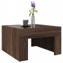 Mesa de centro con Infinity LED marrón roble 50x50x30 cm de , Mesas de centro - Ref: Foro24-847608, Precio: 70,70 €, Descuent...
