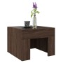 Mesa de centro con Infinity LED marrón roble 40x40x30 cm de , Mesas de centro - Ref: Foro24-847601, Precio: 57,66 €, Descuent...