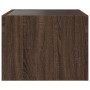 Mesa de centro con Infinity LED marrón roble 40x40x30 cm de , Mesas de centro - Ref: Foro24-847601, Precio: 57,66 €, Descuent...