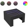 Mesa de centro con Infinity LED negro 50x50x30 cm de , Mesas de centro - Ref: Foro24-847603, Precio: 69,72 €, Descuento: %