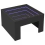 Mesa de centro con Infinity LED negro 50x50x30 cm de , Mesas de centro - Ref: Foro24-847603, Precio: 69,72 €, Descuento: %