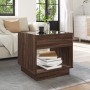 Mesa de centro con Infinity LED marrón roble 50x50x50 cm de , Mesas de centro - Ref: Foro24-847657, Precio: 85,73 €, Descuent...