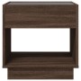 Mesa de centro con Infinity LED marrón roble 50x50x50 cm de , Mesas de centro - Ref: Foro24-847657, Precio: 85,73 €, Descuent...