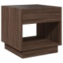 Mesa de centro con Infinity LED marrón roble 50x50x50 cm de , Mesas de centro - Ref: Foro24-847657, Precio: 85,73 €, Descuent...