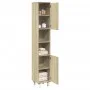 Armario de baño madera ingeniería roble Sonoma 30,5x30x179 cm de , Muebles de baño - Ref: Foro24-849631, Precio: 68,58 €, Des...