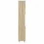 Armario de baño madera ingeniería roble Sonoma 30,5x30x179 cm de , Muebles de baño - Ref: Foro24-849631, Precio: 68,58 €, Des...