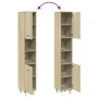 Armario de baño madera ingeniería roble Sonoma 30,5x30x179 cm de , Muebles de baño - Ref: Foro24-849631, Precio: 68,58 €, Des...