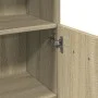 Armario de baño madera ingeniería roble Sonoma 30,5x30x179 cm de , Muebles de baño - Ref: Foro24-849631, Precio: 68,58 €, Des...