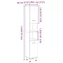 Armario de baño madera ingeniería roble Sonoma 30,5x30x179 cm de , Muebles de baño - Ref: Foro24-849631, Precio: 68,58 €, Des...