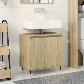 Armario de baño madera de ingeniería roble Sonoma 58x33x60 cm de , Muebles de baño - Ref: Foro24-849673, Precio: 51,12 €, Des...