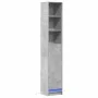 Aparador con LED madera ingeniería gris hormigón 36x32,5x200 cm de , Aparadores - Ref: Foro24-852127, Precio: 82,22 €, Descue...