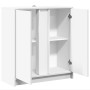 Aparador con luces LED madera de ingeniería blanco 77x34x85 cm de , Aparadores - Ref: Foro24-852131, Precio: 75,33 €, Descuen...
