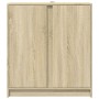 Aparador con LED madera de ingeniería roble Sonoma 77x34x85 cm de , Aparadores - Ref: Foro24-852133, Precio: 77,54 €, Descuen...