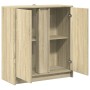 Aparador con LED madera de ingeniería roble Sonoma 77x34x85 cm de , Aparadores - Ref: Foro24-852133, Precio: 77,54 €, Descuen...