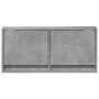 Mueble de TV de pared con luces LED gris hormigón 80x31x35 cm de , Muebles TV - Ref: Foro24-852358, Precio: 56,18 €, Descuent...