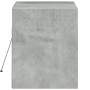 Mueble de TV de pared con luces LED gris hormigón 80x31x35 cm de , Muebles TV - Ref: Foro24-852358, Precio: 56,18 €, Descuent...