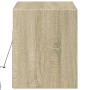 Mueble de TV de pared con luces LED roble Sonoma 100x31x35 cm de , Muebles TV - Ref: Foro24-852364, Precio: 63,65 €, Descuent...