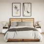 Mesitas de noche de pared con luces LED 2 unidades blanco de , Mesitas de noche - Ref: Foro24-3307976, Precio: 81,11 €, Descu...