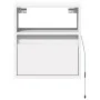Wand-Nachttische mit LED-Lichtern, 2 Stück, weiß von , Nachttische - Ref: Foro24-3307976, Preis: 80,01 €, Rabatt: %