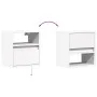 Mesitas de noche de pared con luces LED 2 unidades blanco de , Mesitas de noche - Ref: Foro24-3307976, Precio: 80,01 €, Descu...