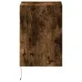 Wall-mounted bedside table with LED lights in smoked oak. by , Nightstands - Ref: Foro24-3307983, Price: 49,51 €, Discount: %