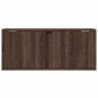 Mueble de TV de pared con luces LED roble marrón 80x31x35 cm de , Muebles TV - Ref: Foro24-852263, Precio: 51,10 €, Descuento: %