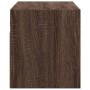 Mueble de TV de pared con luces LED roble marrón 80x31x35 cm de , Muebles TV - Ref: Foro24-852263, Precio: 51,10 €, Descuento: %