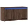 Mueble de TV LED madera ingeniería marrón roble 100x34x50 cm de , Muebles TV - Ref: Foro24-852214, Precio: 76,97 €, Descuento: %