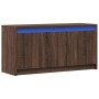 Mueble de TV LED madera ingeniería marrón roble 100x34x50 cm de , Muebles TV - Ref: Foro24-852214, Precio: 77,97 €, Descuento: %