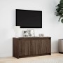 Mueble de TV LED madera ingeniería marrón roble 100x34x50 cm de , Muebles TV - Ref: Foro24-852214, Precio: 77,97 €, Descuento: %