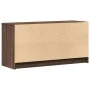 Mueble de TV LED madera ingeniería marrón roble 100x34x50 cm de , Muebles TV - Ref: Foro24-852214, Precio: 76,97 €, Descuento: %