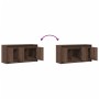 Mueble de TV LED madera ingeniería marrón roble 100x34x50 cm de , Muebles TV - Ref: Foro24-852214, Precio: 77,97 €, Descuento: %