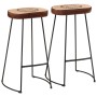 Set de mesa alta y taburetes 3 pzas madera maciza mango y metal de , muebles para cocinas y comedores - Ref: Foro24-3216419, ...