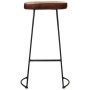 Set de mesa alta y taburetes 3 pzas madera maciza mango y metal de , muebles para cocinas y comedores - Ref: Foro24-3216419, ...