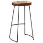 Set de mesa alta y taburetes 3 pzas madera maciza mango y metal de , muebles para cocinas y comedores - Ref: Foro24-3216419, ...