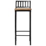 Set de mesa alta y taburetes 3 pzas madera maciza mango y metal de , muebles para cocinas y comedores - Ref: Foro24-3216410, ...