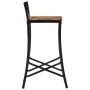 Set de mesa alta y taburetes 3 pzas madera maciza mango y metal de , muebles para cocinas y comedores - Ref: Foro24-3216410, ...