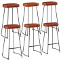 Set mesa alta y taburetes 7 pzas madera maciza mango y metal de , muebles para cocinas y comedores - Ref: Foro24-3216412, Pre...