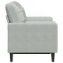Sofá de 2 plazas con cojines terciopelo gris claro 120 cm de , Sofás - Ref: Foro24-3278209, Precio: 211,86 €, Descuento: %