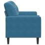 Sofá de 2 plazas con cojines terciopelo azul 140 cm de , Sofás - Ref: Foro24-3278228, Precio: 299,10 €, Descuento: %