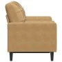 Sofá de 2 plazas con cojines terciopelo marrón 120 cm de , Sofás - Ref: Foro24-3278216, Precio: 249,14 €, Descuento: %