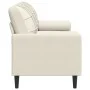 Sofá de 3 plazas con cojines terciopelo color crema 180 cm de , Sofás - Ref: Foro24-3278237, Precio: 332,48 €, Descuento: %