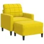 Sillón con taburete terciopelo amarillo 60 cm de , Sofás - Ref: Foro24-3278263, Precio: 191,40 €, Descuento: %