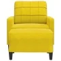 Sillón con taburete terciopelo amarillo 60 cm de , Sofás - Ref: Foro24-3278263, Precio: 191,40 €, Descuento: %