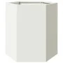 Jardineras hexagonales 2 uds acero blanco 46x40x45 cm de , Maceteros y jardineras - Ref: Foro24-851111, Precio: 69,25 €, Desc...