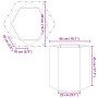 Jardinera hexagonal acero inoxidable 46x40x45 cm de , Maceteros y jardineras - Ref: Foro24-851118, Precio: 39,01 €, Descuento: %