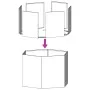Jardinera hexagonal acero inoxidable 69x60x45 cm de , Maceteros y jardineras - Ref: Foro24-851126, Precio: 75,31 €, Descuento: %