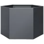Jardinera hexagonal acero gris antracita 69x60x45 cm de , Maceteros y jardineras - Ref: Foro24-851124, Precio: 63,11 €, Descu...