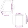 Jardinera hexagonal acero gris antracita 69x60x45 cm de , Maceteros y jardineras - Ref: Foro24-851124, Precio: 63,11 €, Descu...