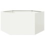 Jardinera hexagonal de acero blanco 104x90x45 cm de , Maceteros y jardineras - Ref: Foro24-851130, Precio: 75,64 €, Descuento: %